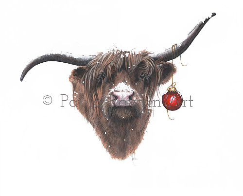 Highland Cow Art Print 
