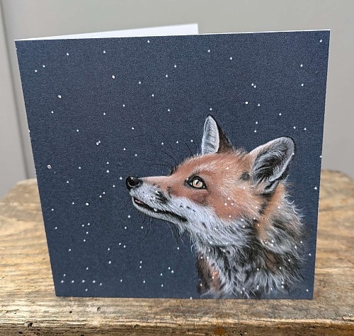Fox Christmas card 