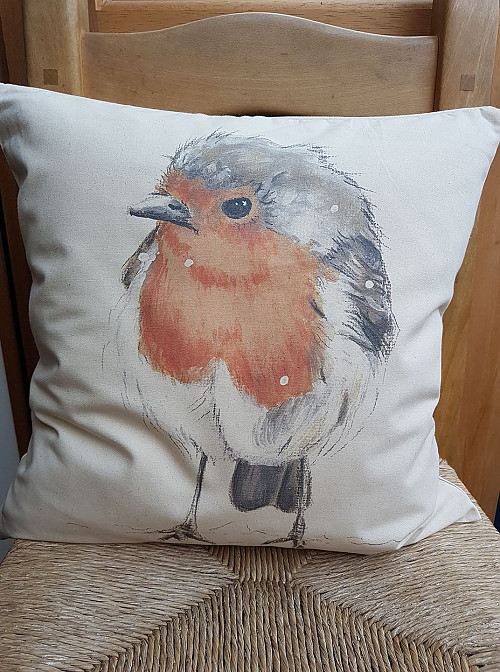 Rosie Robin Cushion - Click to Enlarge