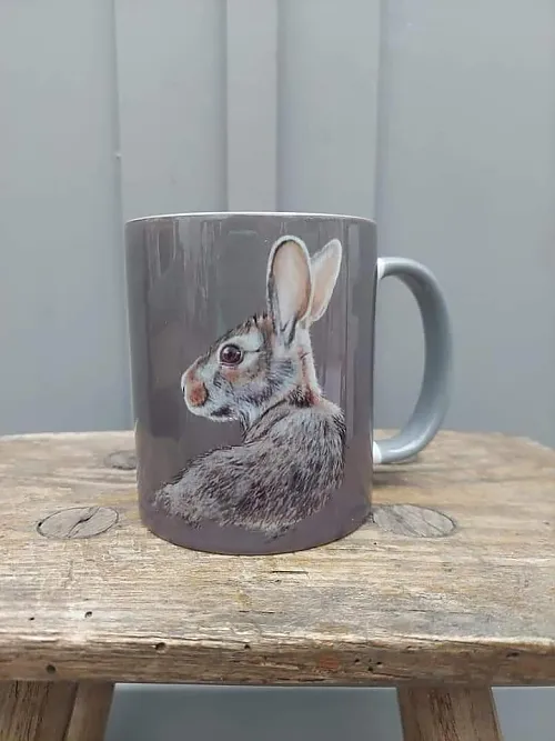 Hare mug - Dandelion. - Click to Enlarge