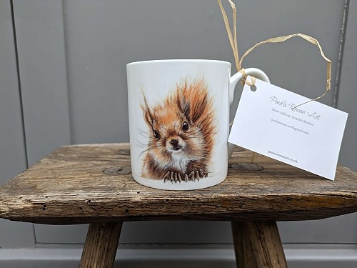 Squirrel bone china mug - McTavish. - Click to Enlarge