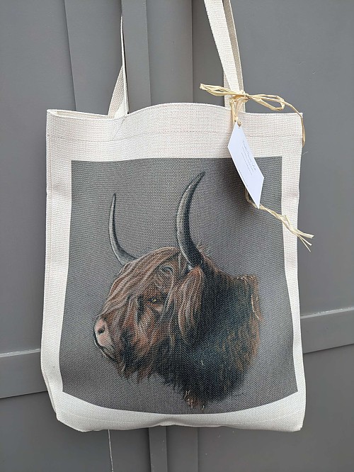 Highland Cow Tote Bag, Bruce. - Click to Enlarge