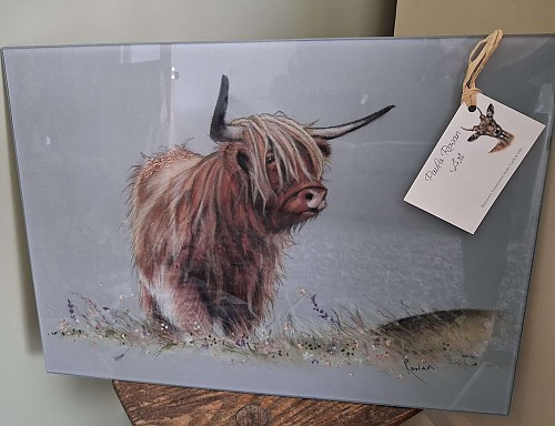 Highland Cow Chopping Board. 
