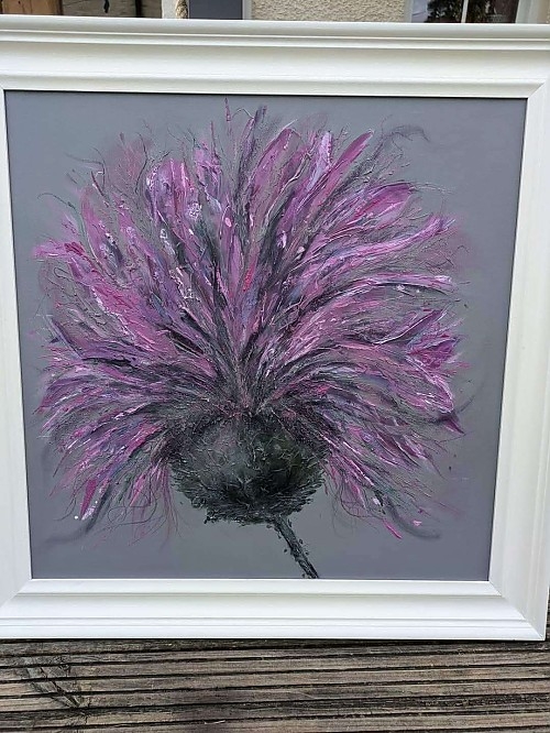 Thistle painting. 