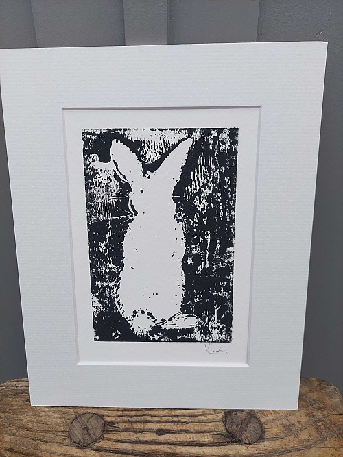 Bunny Lino print - Click to Enlarge