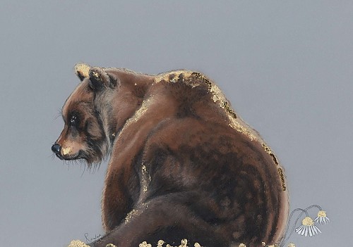 Bear giclee art print. 'Bear Behind' - Click to Enlarge