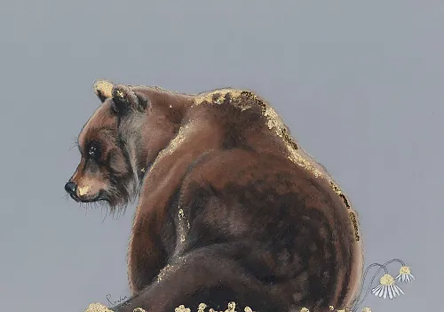Bear giclee art print. 'Bear Behind' - Click to Enlarge