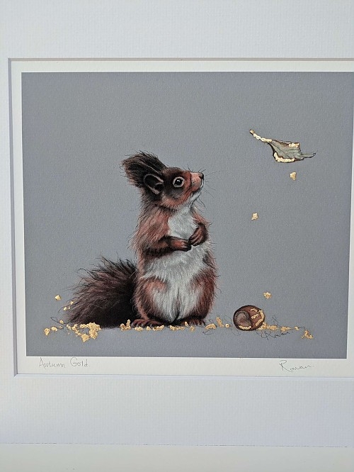 Squirrel art print 