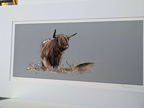 Highland Cow Art Print 