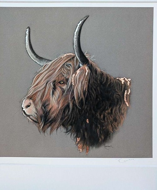 Highland Cow Art Print 
