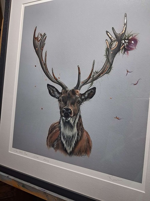 Framed Stag Limited Edition Giclee Print. &nbsp;
