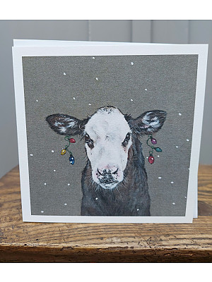 Cow Christmas Card "Merry Christmooooooo.. !"