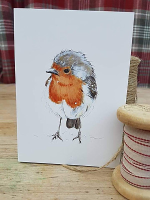 Greetings card "Rosie Robin".