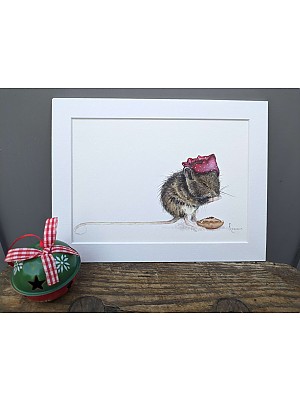 Mouse Art Print "Christmoose".