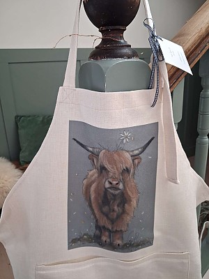 Highland Cow Apron "Daisy"
