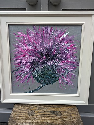 Thistle Painting, "Orlaith Thistle".