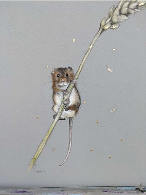 Mouse Painting, "Just Hanging Around".