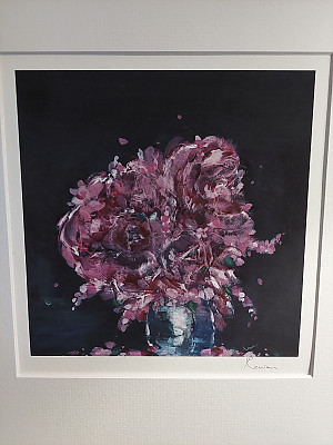 Flower Posy Art Print "For My Mum".