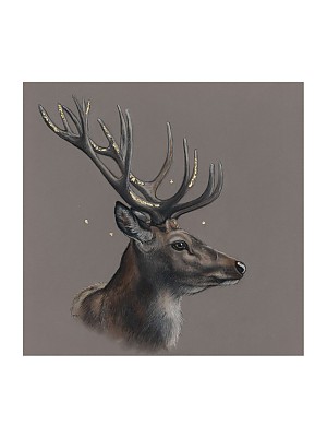 Stag giclee art print, 'Lord Aragorn of Liddesdale'.