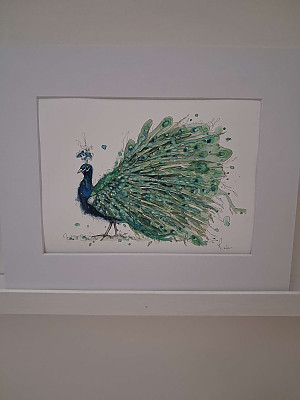 Peacock Art Print "Alan"